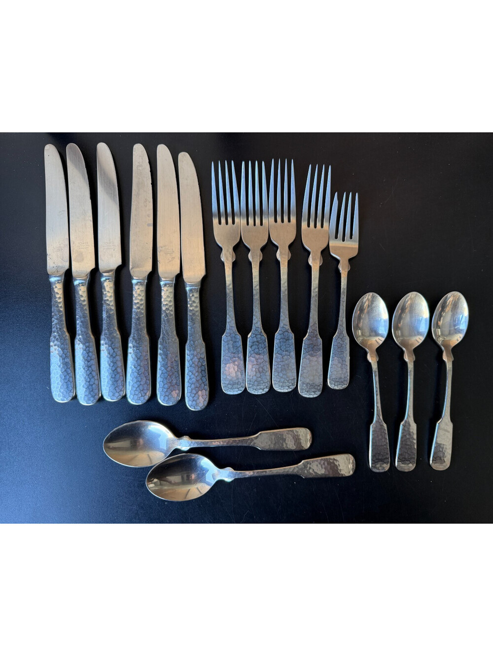 Lot of 16 Towle Germany Hammersmith 18/8 Stainless Flatware Mixed Set